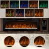 Electric Wall Mounted Inset LED Black Fireplace Free Standing 60