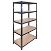 Monster Racking 90 x 45 x 180 cm Garage / Warehouse Shelving Unit / Racking Bay, Black Boltless Unit