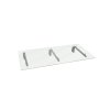 MonsterShop 1800 x 800mm Glass Canopy, 4 Stainless Steel Brackets, Front/Back Door Porch Shelter