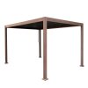 Wood Effect Aluminium Pergola 4m x 3m