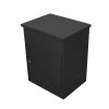 Parcel Post Box Lockable Wall Mounted Secure Large Outdoor Letter Smart Mail Drop Box Weatherproof Galvanised Steel | 5 Keys | 580 x 460 x 360mm - Black