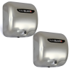 2 x Automatic Hand Dryers / MAXBLAST Electric Commercial Powerful Heavy Duty Fast Toilet Bathroom Wall Mounted Warm Air Dryer Drying Machine