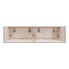 Campervan Overhead Cabinet 2 Door Top Locker Central Divider Camper Van Furniture Storage Lightweight Solid Birch Plywood Unpainted Soft Close Hinges Push Button Locks Pre Drilled Holes Fixing Kit