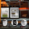 3 Way Absorption Fridge 43L Cooler LPG Gas AC DC 12V 240V Black Camping Caravan Motorhome Leisure Portable Cooler Portable 100% Silent Reversible Left / Right Opening Door Removable Shelves 7 - 14°C