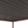 Wood Effect Aluminium Pergola 4m x 3m