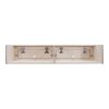Campervan Overhead Cabinet 2 Door Top Locker Central Divider Camper Van Furniture Storage Lightweight Solid Birch Plywood Unpainted Soft Close Hinges Push Button Locks Pre Drilled Holes Fixing Kit