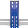Tyre Racking Unit Wheel Storage Boltless Steel Shelving Bay Blue Garage Mechanic Workshop Heavy Duty 450kg Capacity Rack 3 Tier 24 Tyres 185cm x 185cm x 40cm FREE Rubber Mallet 2 x FREE Bay Connectors