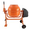 Earth Auger, Cement Mixer & 4 Stroke Post Driver Petrol Electric 70L Garden Drill Rammer Planting Fence Post Ground Hole Powerful Heavy-Duty Portable FREE Tool Kit, Protective Equipment & Carry Case