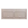 Campervan Overhead Cabinet 2 Door Top Locker Central Divider Camper Van Furniture Storage Lightweight Solid Birch Plywood Unpainted Soft Close Hinges Push Button Locks Pre Drilled Holes Fixing Kit