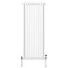 Traditional 3 Column Radiator 1800mm x 562mm Modern Central Heating Heater Gloss White Carbon Steel Vertical Wall Mounted Kitchen Living Room Bathroom Cleaning Brush Fixing Kit & Brackets