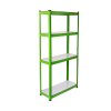 Greenhouse Polycarbonate, Clear, Aluminium Frame, With 2 x Water-resistant Racks, Silver, Growhouse with Window & Sliding Door 6ft x 4ft