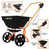 Rotary Spreader Seed Fertiliser Grass Gritter Rock Salt Lawn Garden Outdoor Sand Grit Winter Fertilizer Variable Flow 55lbs / 25kg