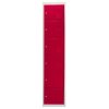 MonsterShop 3 x Metal Lockers, 6 Doors Storage, Red & Grey Metal Lockable Unit Staff School Gym Changing Room
