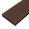 Jardí Composite Decking Boards / 5 Square Metres Conker Brown / Wood Effect WPC Pack Garden Outdoor Patios Terrace Hot Tub Tiles (incl. Fixing Screws &, Clips)