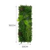 2Pcs Artificial Plant Wall Panel 50 x 150cm Alina Living Foliage Greenery Tiles Indoor Outdoor Weather & UV Resistant Grass Fence Hedge Privacy Backdrop Garden Home Decor Snap & Lock Fixings Included