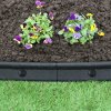 Flexible Lawn Edging Garden Border Grass Pathways Path Edge Vegetable Plot Flowerbed Raised Borders Rubber Artificial Grass Black | Pack of 30 x 1.2m
