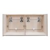 Campervan Overhead Cabinet 2 Door Top Locker Central Divider Camper Van Furniture Storage Lightweight Solid Birch Plywood Unpainted Soft Close Hinges Push Button Locks Pre Drilled Holes Fixing Kit
