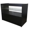 MonsterShop Retail Counter Black Display Storage Showcase Cabinet Glass Shelves C1200