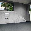 Camper Van Lining 2 Storage Pouches 5 Cans Adhesive Glue Silver Grey Carpet 4 Way Stretch 2m Wide 11m2 Coverage Car Motorhome Vehicle Campervan Conversion 2 Size Tool Document Pocket Organiser Holder