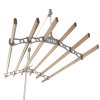 Clothes Airer Ceiling Pulley Maid Traditional Mounted Clothing Dryer 6 Lath Laundry Drying Rack Rail 1.2m White