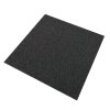 40 x Carpet Tiles Charcoal Black 10m2 Heavy Duty Commercial Retail Shop Office Home Domestic Premium Flooring Easy Installation 50cm x 50cm Square Anti Slip