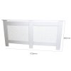 Radiator Cover White MDF Trellised Grill Modern Cabinet Shelf 1720mm