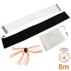 Chimney Cleaner Kit, Drill Powered Sweeping Brush, Rotary Cleaner Brush, 8m, Fireplace, Wood Burner, Flue, Reinforced Nylon Flexible Rods, FREE Dust Sheet, FREE Storage Bag, Includes Drill Adapter & Allen Key