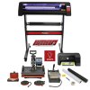 Vinyl Cutter LED Lights, 5 in 1 Heat Press Machine, Printer, Weeding Kit, Signcut Pro Software Printing Transfer Sublimation Starter Customise Complete Bundle