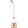 Lawn Leveller & Rotary Spreader Gritter Fertiliser Garden Levelling Rake Lute 50cm x 32cm Orange Removable Extendable Handle Easy Grip Salt Grit Sand Seed Rain Cover & Gloves