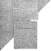 Camper Van Lining & 2 x Storage Pouches Silver Grey Carpet 4 Way Stretch 2m Wide 11m2 Coverage Car Motorhome Vehicle Interior Campervan Conversion 2 Size Tool Paperwork Document