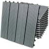 66 x WPC Decking Tiles Grey Terrace Decking Wood Plastic Composite DIY Interlocking Flooring Balcony Roof Terrace Hot Tub Outdoor Deck Tiles Click & Go Easy Clean Weather Resistant 30 x 30 cm (6 m2)