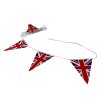 Outdoor Pizza Oven Portable Charcoal BBQ Smoker Pizza Maker Chimney Vent Temperature Gauge Shelf & Union Jack Bunting 25 Triangle Flags 10m Double Sided FREE Pizza Peel, Stone, Cutter & Rain Cover