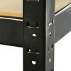 Monster Racking 90 x 45 x 180 cm Garage / Warehouse Shelving Unit / Racking Bay, Black Boltless Unit