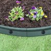 Flexible Lawn Edging Garden Border Grass Pathways Path Edge Vegetable Plot Flowerbed Raised Borders Rubber Artificial Grass Green | Pack of 8 x 1.2m
