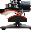 Cap Heat Press Digital Transfer Machine Sublimation Adjustable Pressure Temperature 93 - 220C Timer 0-999 Seconds Swing Arm Rubber Feet Teflon Surface DIY Professional Charity Business