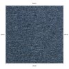 Carpet Tiles 40 x Charcoal Black & Storm Blue 10 Metres Squared Heavy-Duty Commercial Hard-Wearing Domestic Flooring Premium Office Home 50cm x 50cm MonsterShop