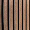 Acoustic Slat Wall Panels x 3 - Dark Walnut