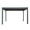 Anthracite Aluminium Pergola With White Blinds - 3m x 4m