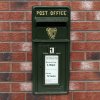 Royal Mail Post Box Irish Cast Iron Wall Mounted Royal Mail Wedding Authentic Pillar Replica Lockable Post Office Letter Box Green
