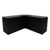 Harmonia LED Shop Counter Set B1200, C1200 & LM60 - Black