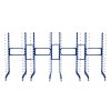 Combi Spray Drying Rack Trolley x 4 & 3 x 2 Way Connector Joining Kit Paint Shop Dry Storage 4 Heavy Duty 360 Degree Castors Mobile 15 Layers Per Rack 25kg Per Layer 375kg Capacity Adjustable Width