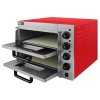 Electric Pizza Oven with Audible Timer & Twin Deck Firebrick / Commercial Baking & Grilling