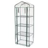 4 Tier Mini Greenhouse PVC Transparent Waterproof Cover Plastic Small Shelves Grow House Plants Garden Outdoors Steel Frame | Free Trowel