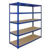 Monster Racking 5 x Garage Racking Shelving Unit / 5 Tier 1600mm Wide x 600mm Deep / Steel & MDF Shelves