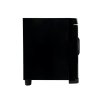 Hot Towel Warmer Black 23L Cabinet Heater UV Steriliser Disinfection Facial Salon Beauty Spa Gym Bathroom Home Equipment Stainless Steel Electric 2 Removable Shelves Drip Tray 200W 2 x FREE Tongs