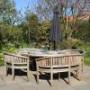 3m Cantilever Garden Parasol Banana Hanging Umbrella Winding Crank Shade Patio Outdoor Sun Shade Tilt UV Protection | Grey Fan Base