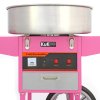 Cotton Candy Floss Machine & Portable Cart Electric Retro Carnival Funfair Style Maker Kids Party Movie Night Sweet Gift Candyfloss Stainless Steel Hinged Bowl Thermostat