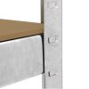 Monster Racking E-rax Shelving cabinet - 90x40x180 cm - Silver - 100% boltless - Load capacity: 200 kg per shelf - metal storage rack