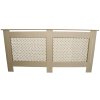 Radiator Cover Natural Unfinished MDF Trellised Grill Modern Cabinet Shelf 1720mm