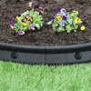 Flexible Lawn Edging Garden Border Grass Pathways Path Edge Vegetable Plot Flowerbed Raised Borders Rubber Artificial Grass Black | Pack of 30 x 1.2m